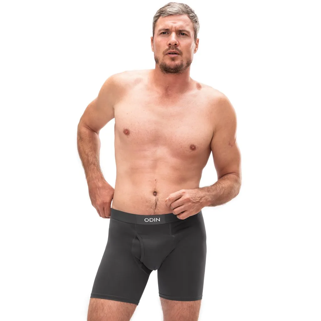 Grey apparel product photography example for online retail